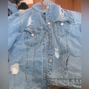 Oversized Thick Warm Denim Jacket
